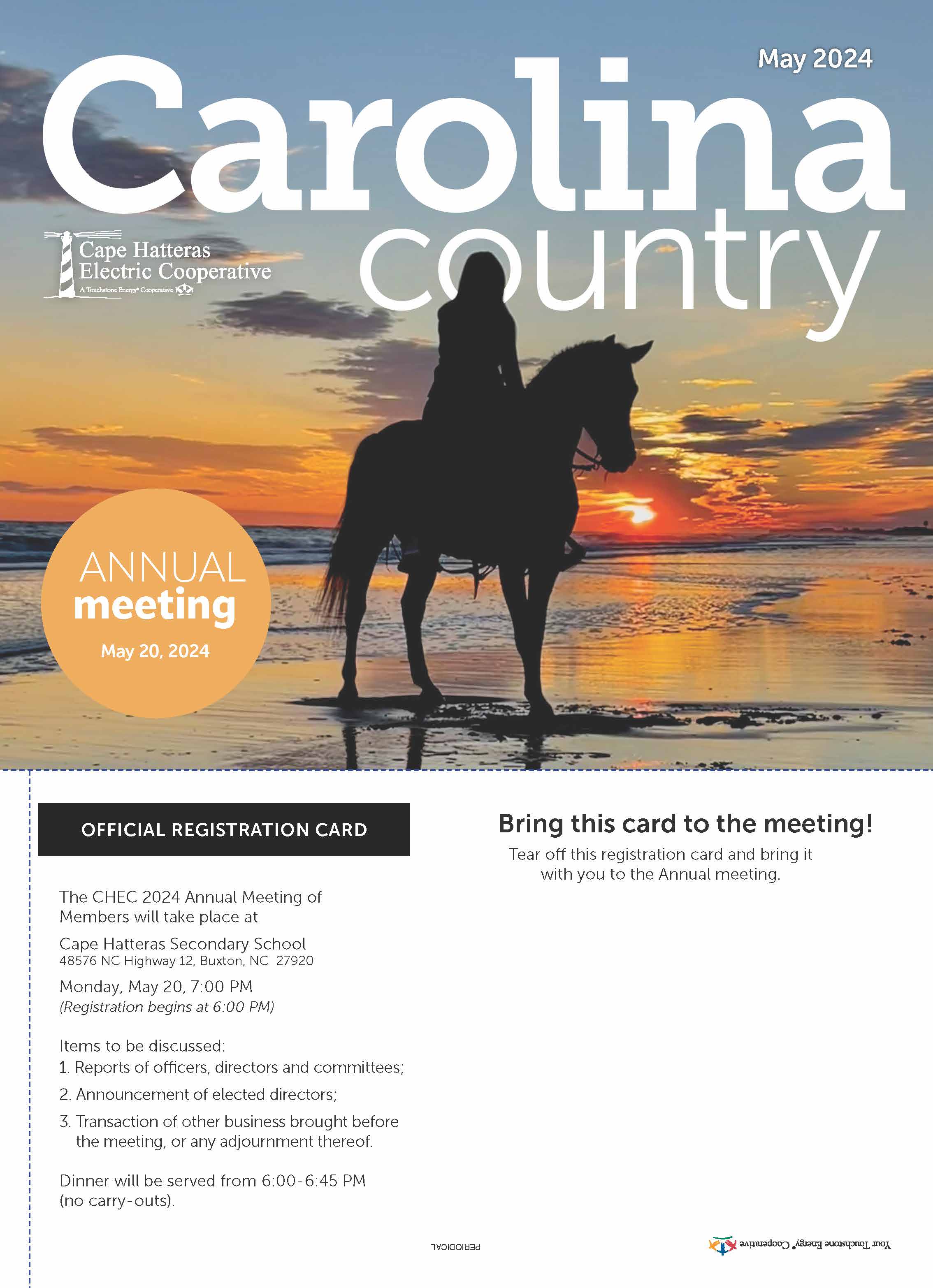 May Carolina Country Cover, Horse on sunset beach