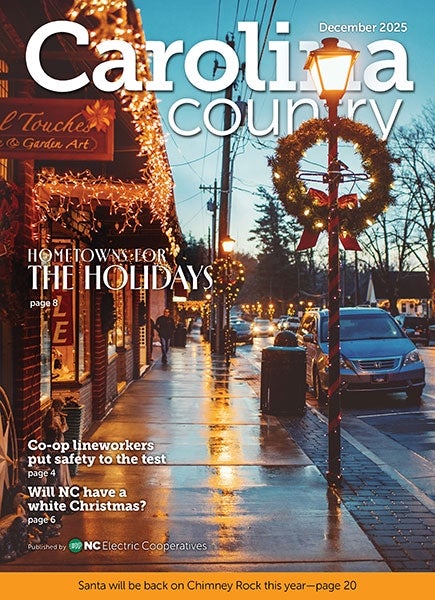 December Carolina Country Cover Hometown for the Holidays