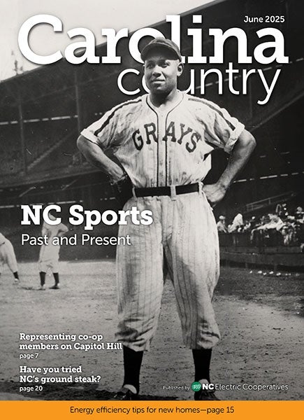 June Carolina Country Cover, Historic Baseball Photo