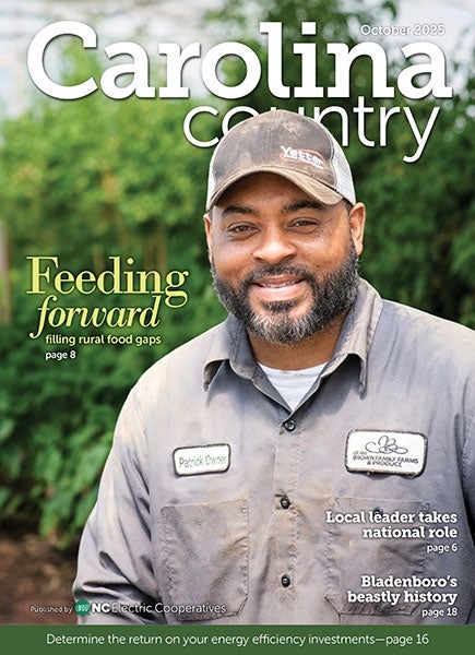October Carolina Country Cover, Feeding Forward filling rural food gaps