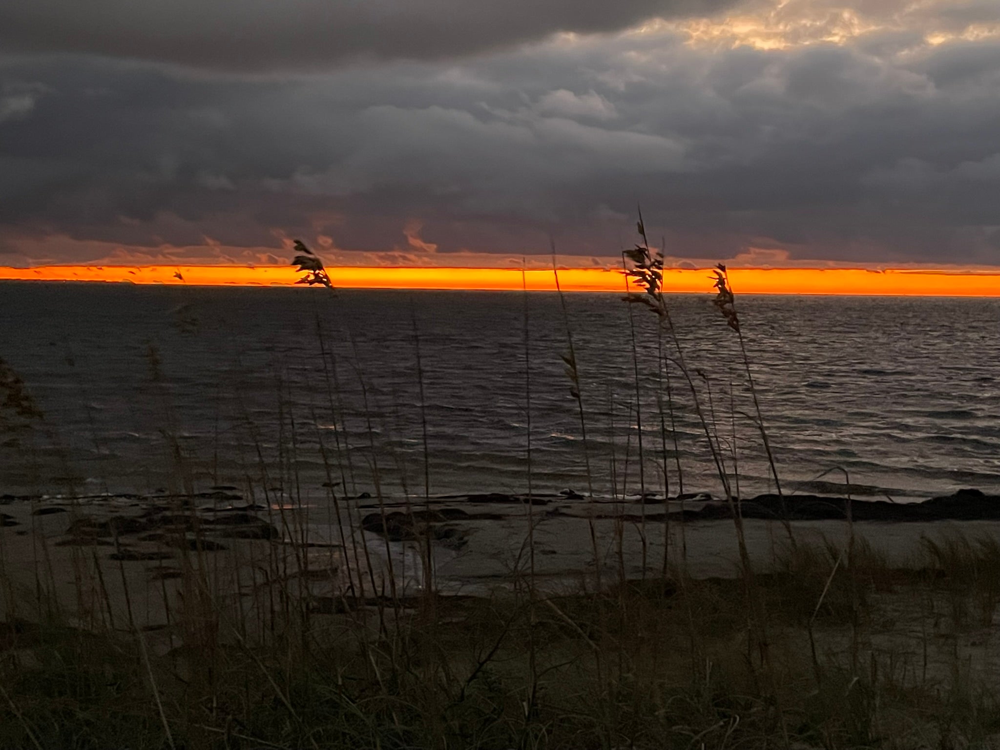 Sunset over the Pamlico Sound near Avon NC